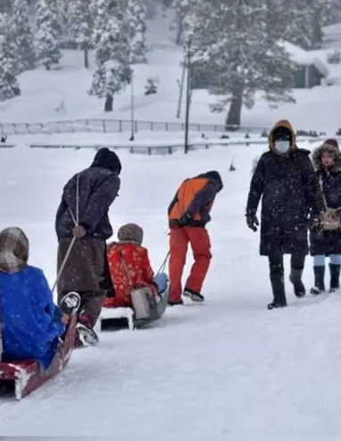 Snow at Gulmarg, Kashmir
